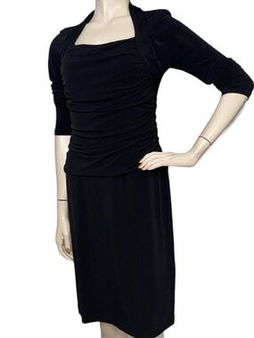 Alfani Black Stretch Midi Dress